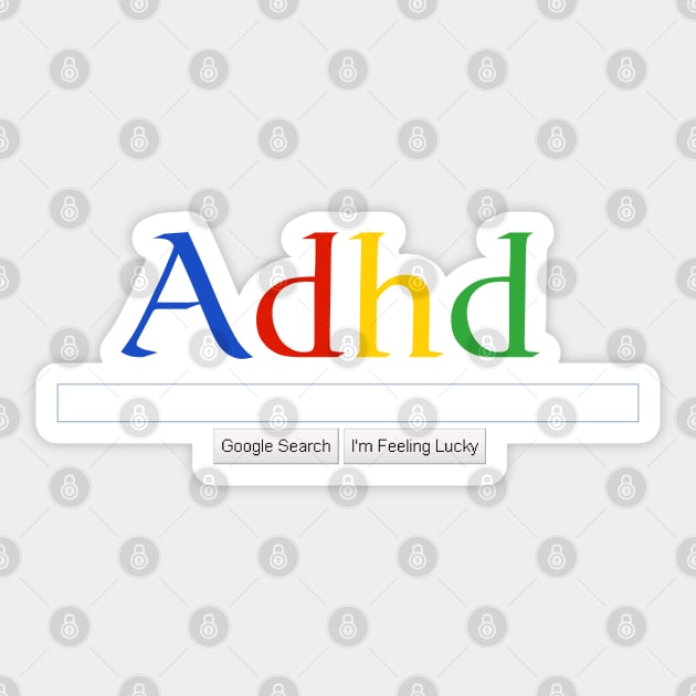 ADHD Google Logo Sticker by NeuroChaos